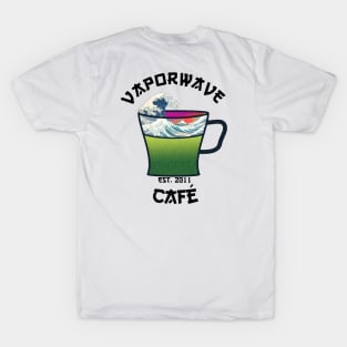 Vaporwave Aesthetic Great Wave Off Kanagawa Cafe Coffee Tea T-Shirt